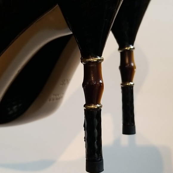Gucci Horsebit Python Black Pump NIB 5.5 - Picture 5 of 8